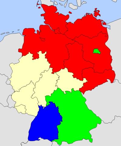 States of Germany map (JetPunk)