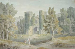 Ruinas del castillo de Berry, Devon (Inglaterra)