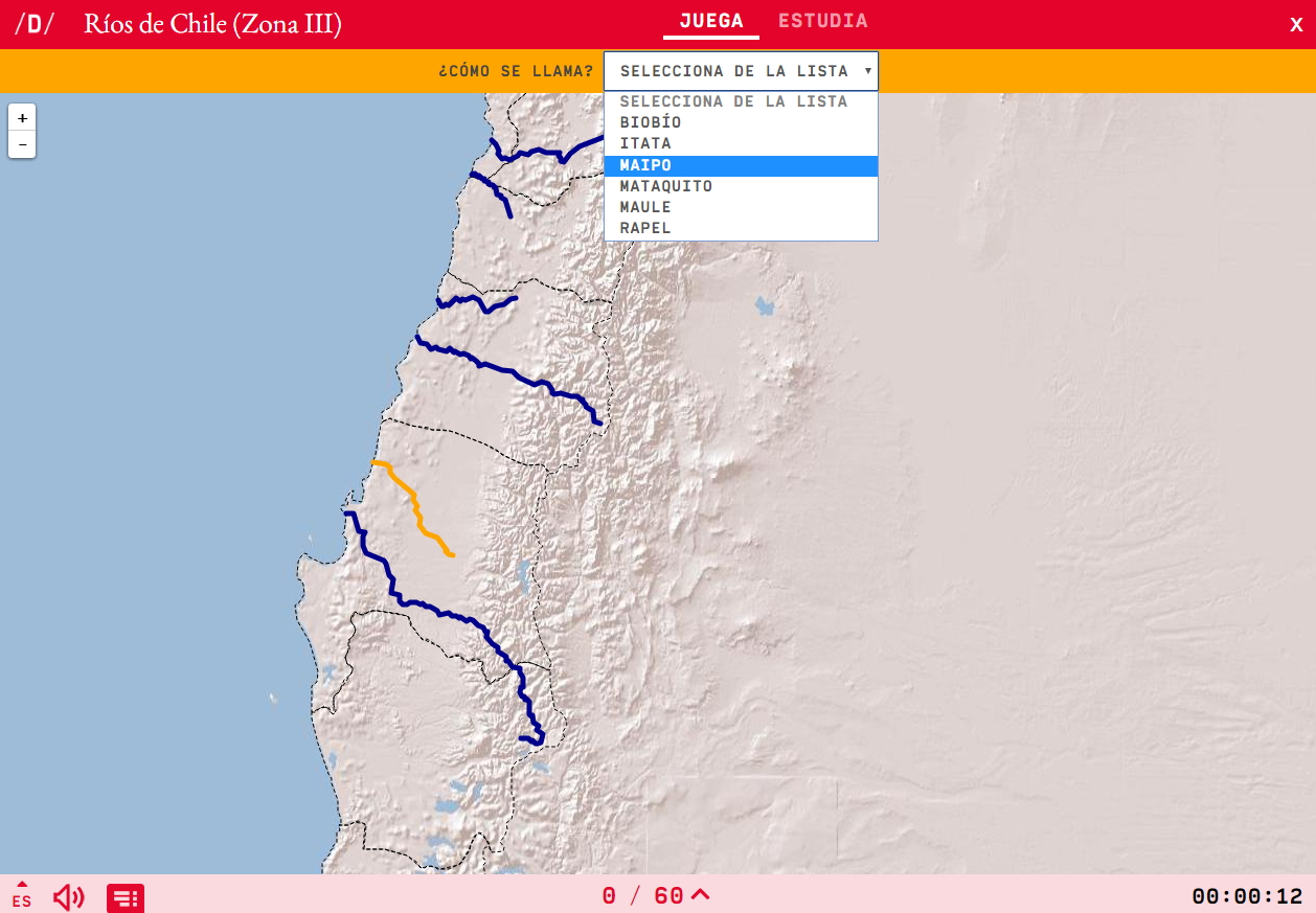 Fiumi di Cile (Zona III)