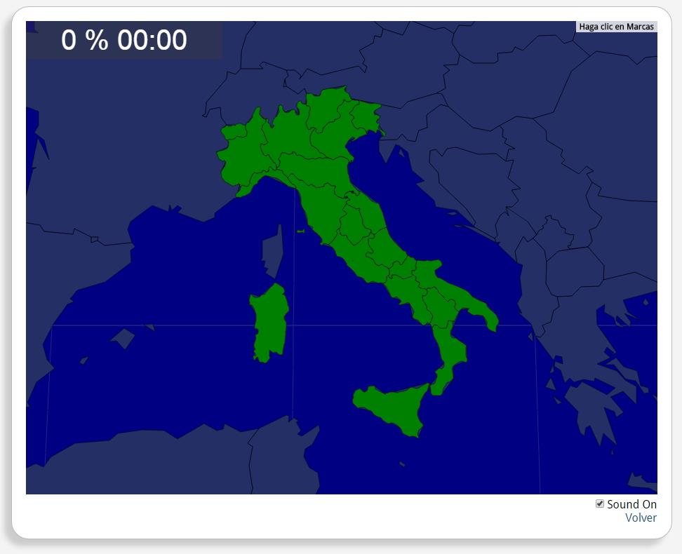 Italia: Regiones. Seterra