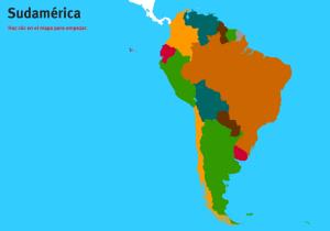 Países de Sudamérica. Juegos de Geografía