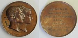 Medalla conmemorativa de la boda del rey Alfonso XII con María de las Mercedes de Orleans