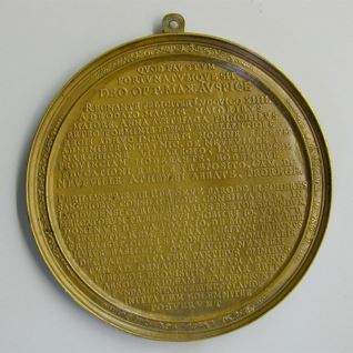 Medalla conmemorativa de la primera piedra del Hôtel de Ville de Lyon