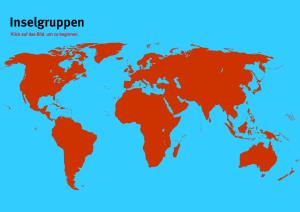 Inselgruppen der Welt. Welt-Quiz Geographie