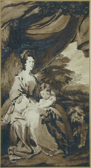 Elisabeth, duquesa de Buccleuch y su hija Lady Scott