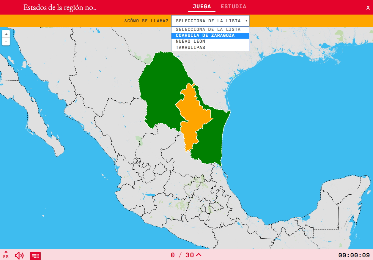 States of the region northeastern of Mexico