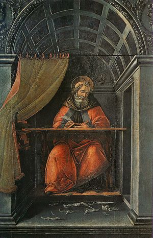 Saint Augustine in His Study (Botticelli, Uffizi)