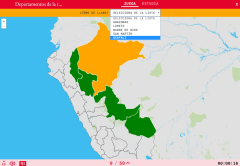 Départements de la région amazonienne du Pérou