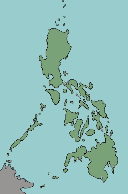 Islands of Philippines. Lizard Point