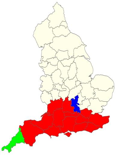 Counties of England map (JetPunk)