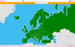 Mapa de Europa. Países