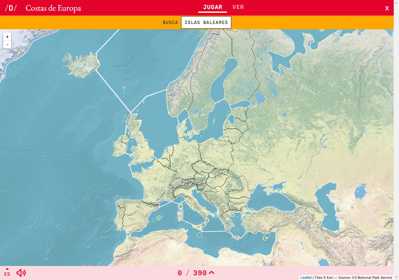 Mapa Para Jugar Donde Esta Costas De Europa Mapas