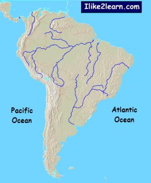 Physical features of South America. Ilike2learn