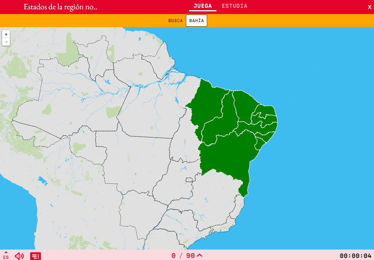 States of the region northeast of Brazil
