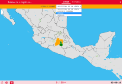 Estados de la región centrosur de México