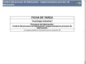 Control del proceso de fabricación - Inspeccionamos proceso de fabricación