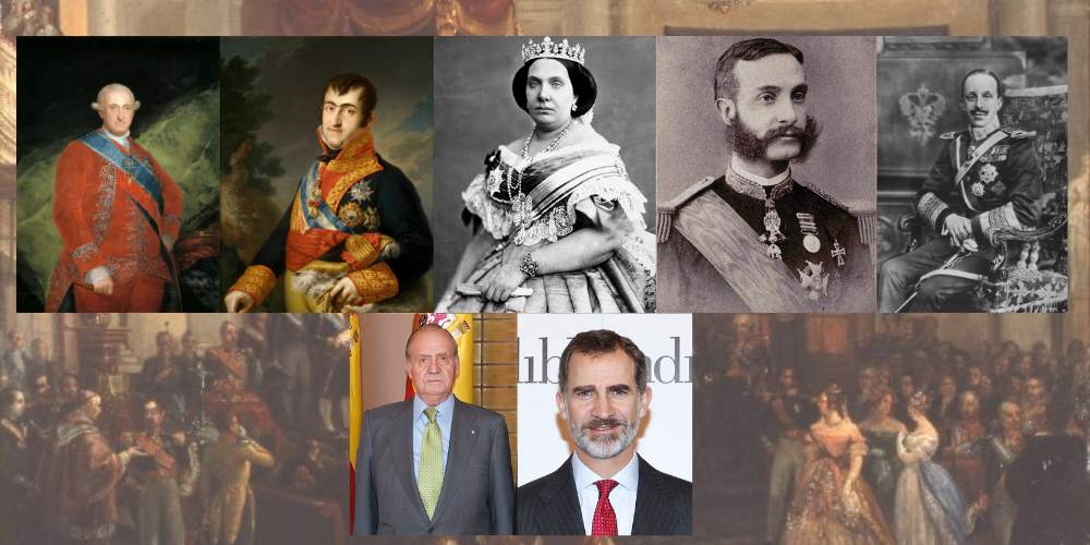 Dinastía borbónica: desde Carlos IV ata hoxe