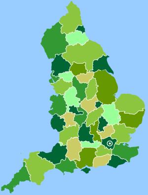 Counties of England. Toporopa