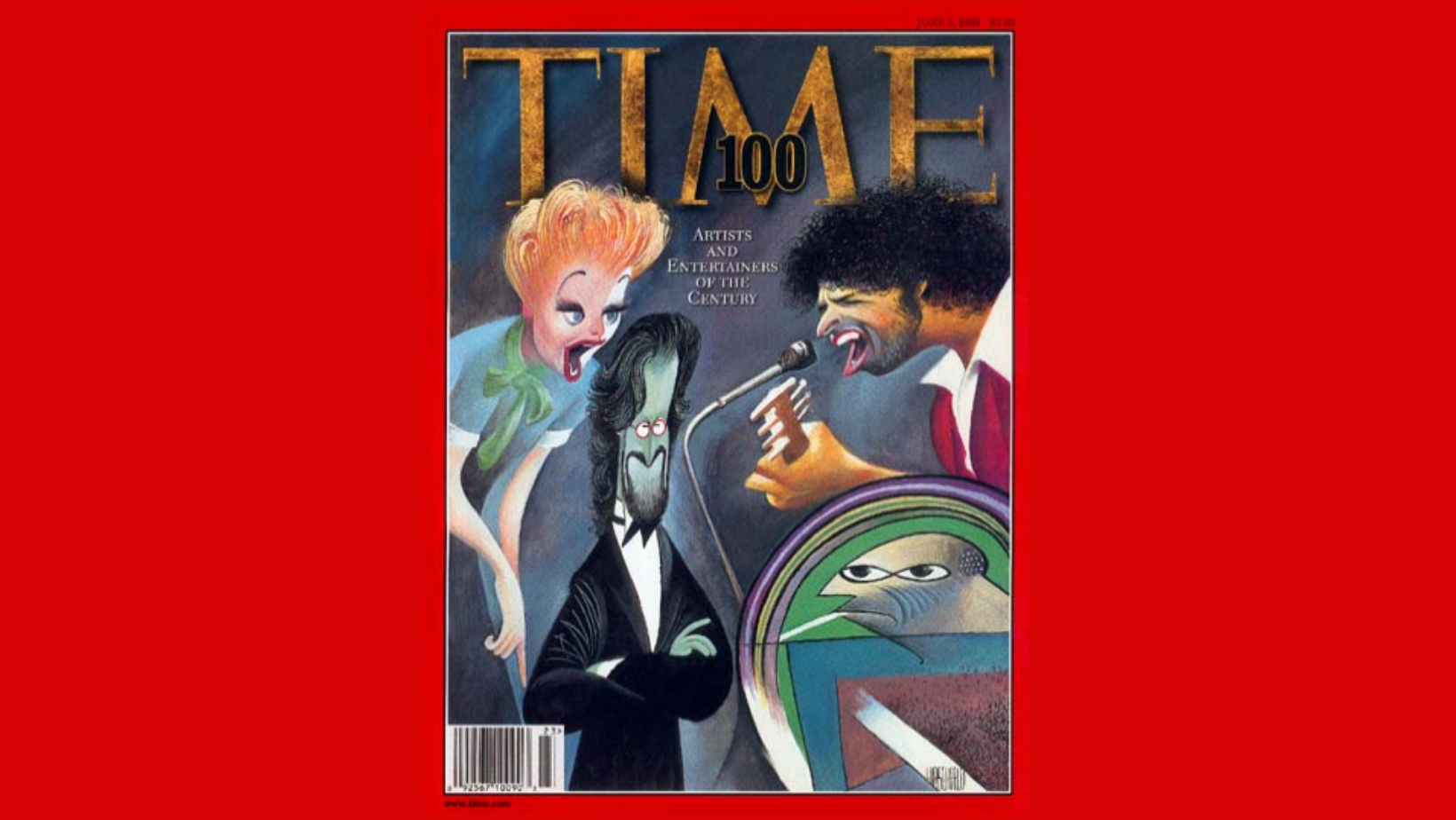 Les personnes dans le monde de l'art et du divertissement les plus influentes du XXe siècle. Time 100