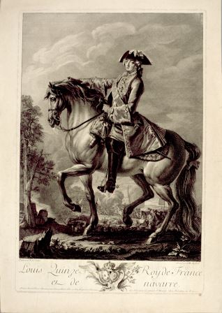 Luis XV, rey de Francia y de Navarra
