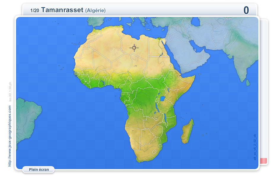 Villes d'Afrique. Jeux géographiques