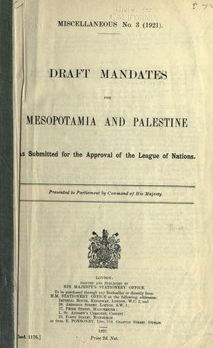 British Mandate for Mesopotamia (legal instrument)
