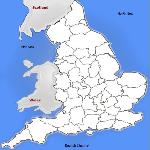 Counties of England. Sporcle