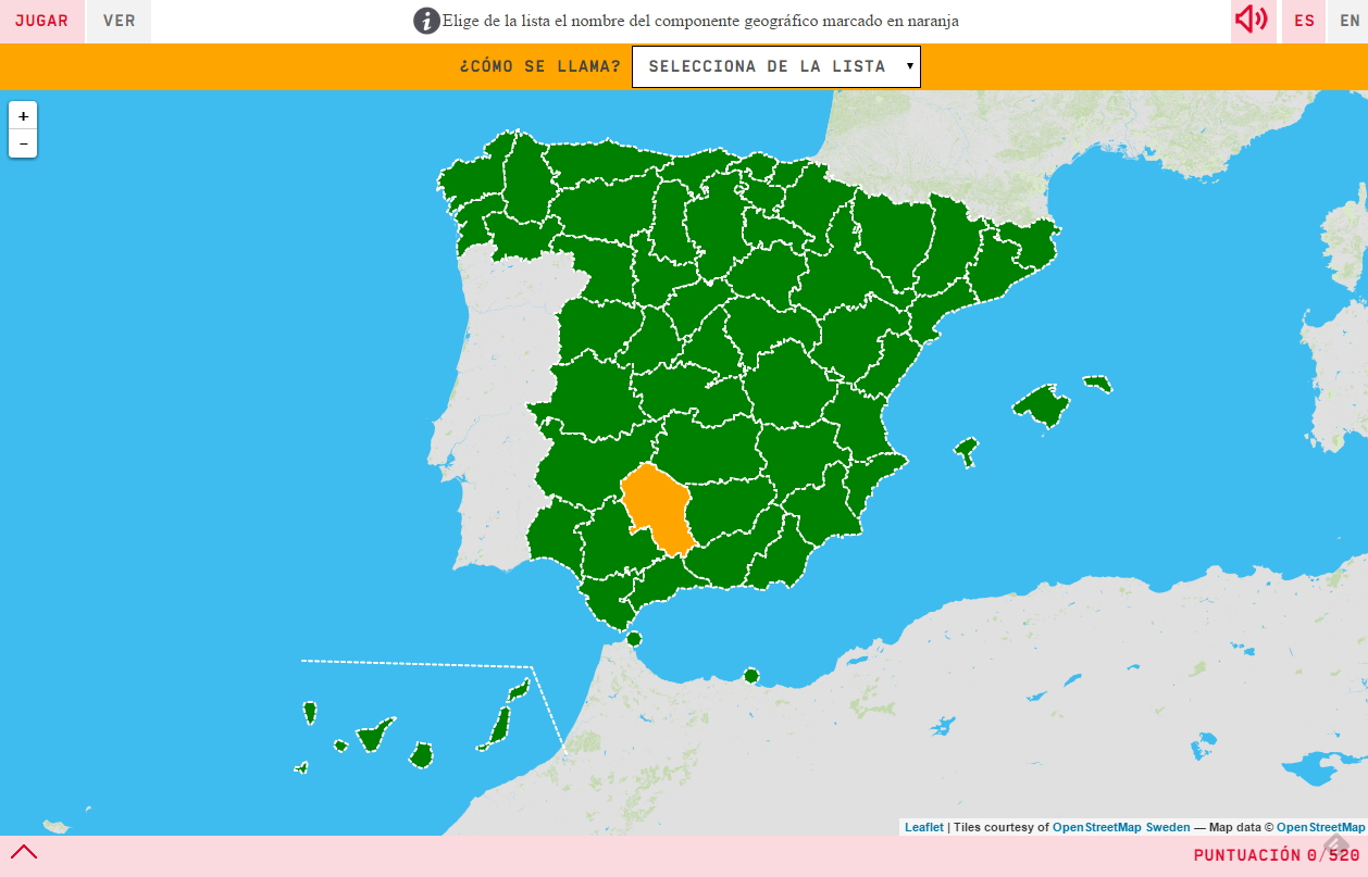 Die Provinzen von Spanien
