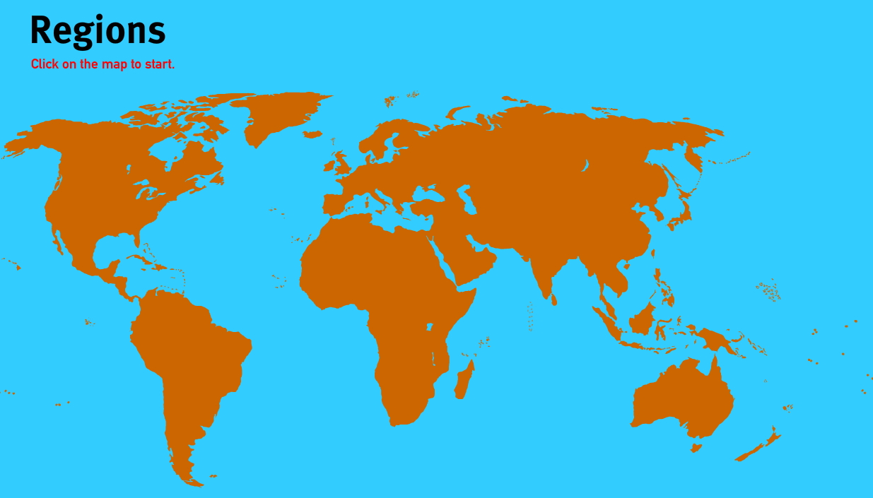 Regions of the World. World Geography Games