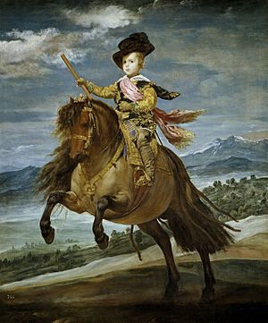 El príncipe Baltasar Carlos a caballo