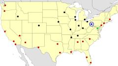 United States cities map  (JetPunk)