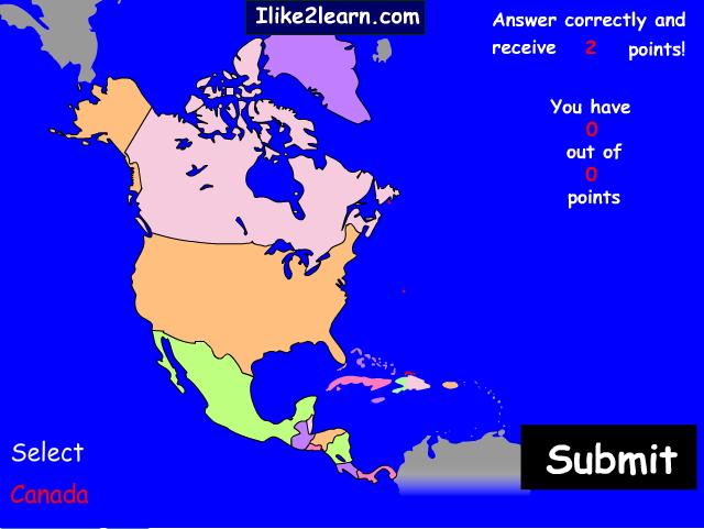 Countries of North America. Ilike2learn