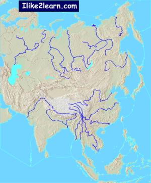 Bodies of water of Asia. Ilike2learn