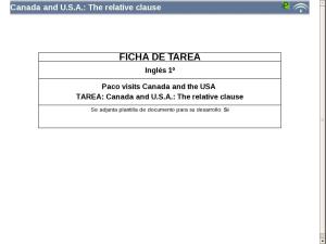 Canada and U.S.A.: The relative clause