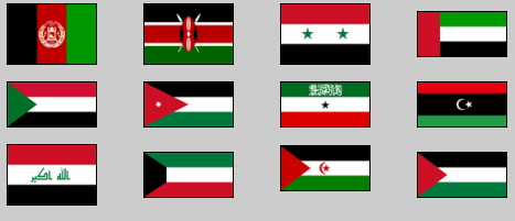 World countries flags. Lizard Point