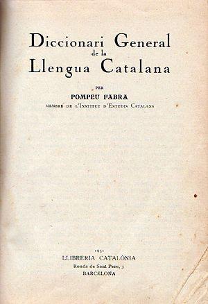 Diccionario General de la Lengua Catalana