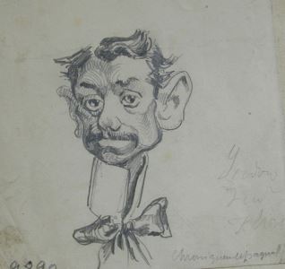 Caricatura de Isidoro Fernández Flórez, "Fernanflor"