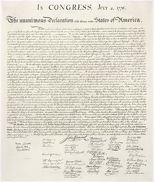 Declaración de Independencia de los Estados Unidos
