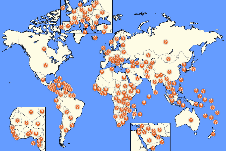 World countries Countries of the world. Sporcle - Mapas Interactivos de Didactalia