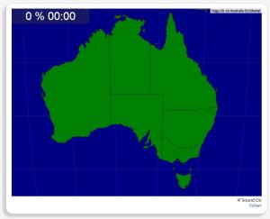 Australien: Staaten und Territorien. Seterra