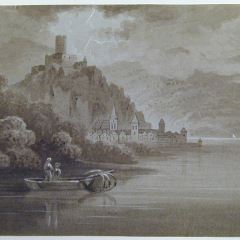Vista del castillo de Gutenfelds (Alemania)