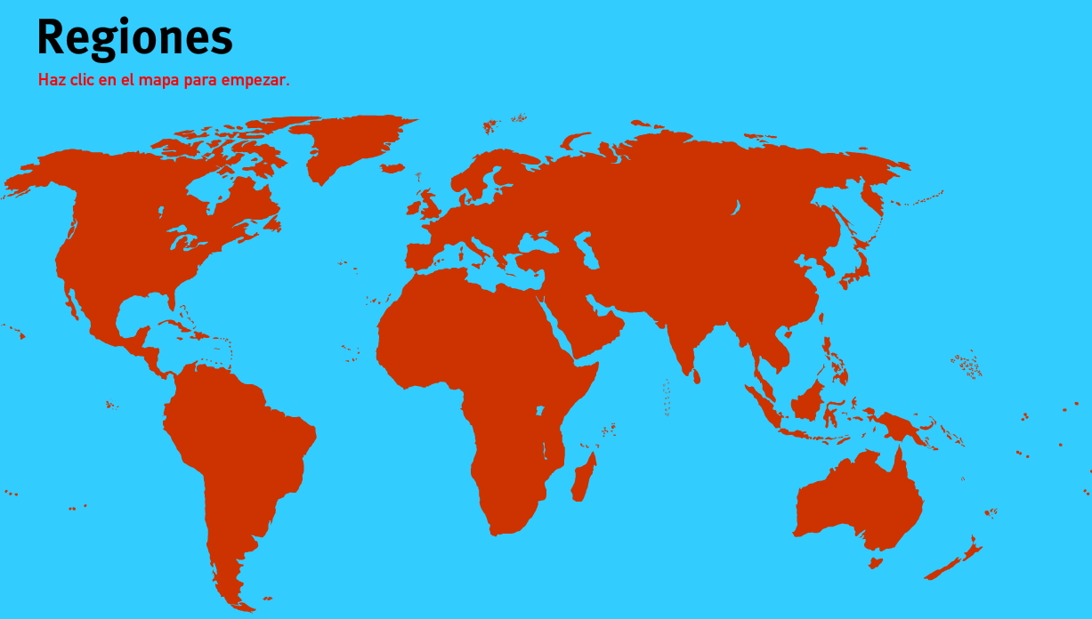 Regiones del Mundo. Juegos de Geografía