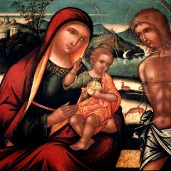 Virgen con el Niño y San Sebastián