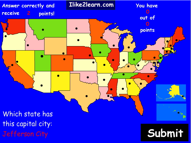 Capitals of U.S. states. Ilike2learn