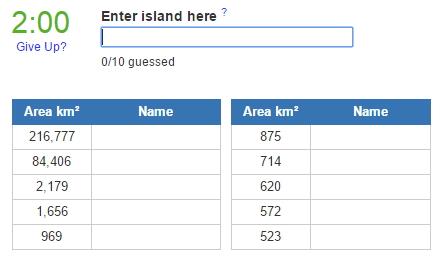 Largest islands in the British Isles (JetPunk)