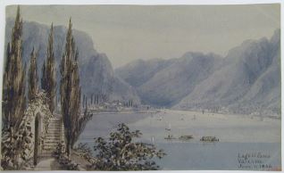 Vista del lago Como, Varenna (Italia)