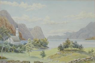 Vista de Söholt, en el Sunelvsfjord (Noruega)