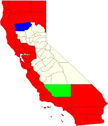California counties map  (JetPunk)