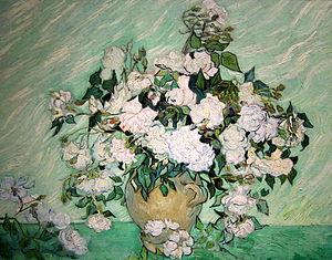 Still Life: Vase with Pink Roses (Van Gogh)