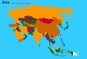 Países de Asia. Juegos de Geografía
